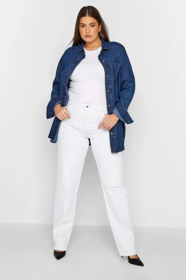 LTS Tall Bright Green UNA Mom Jeans