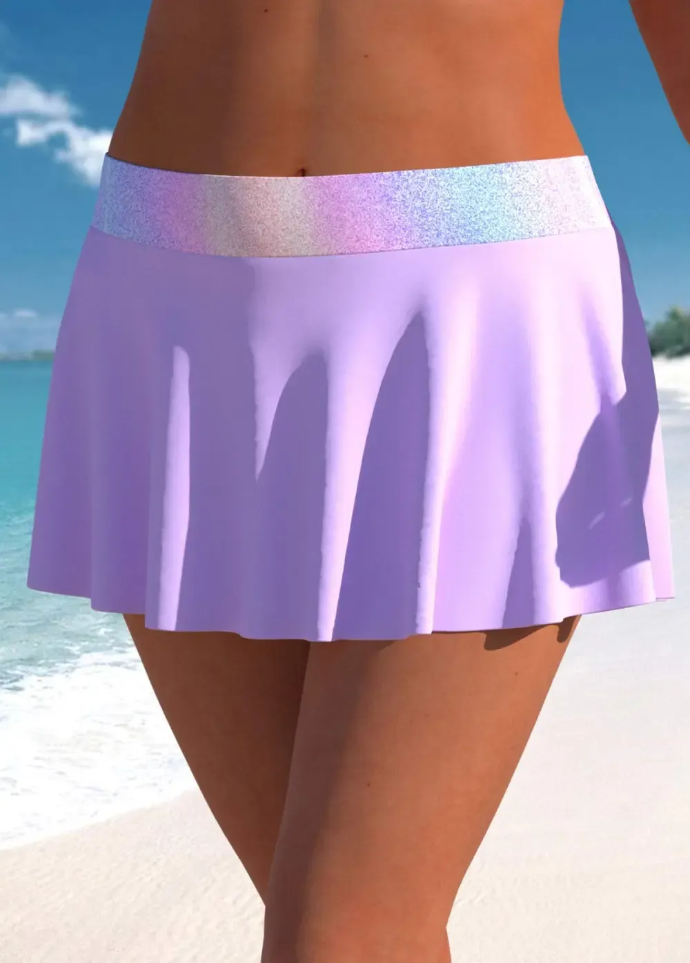 Circular Ring African Tribal Print Navy Tankini Top