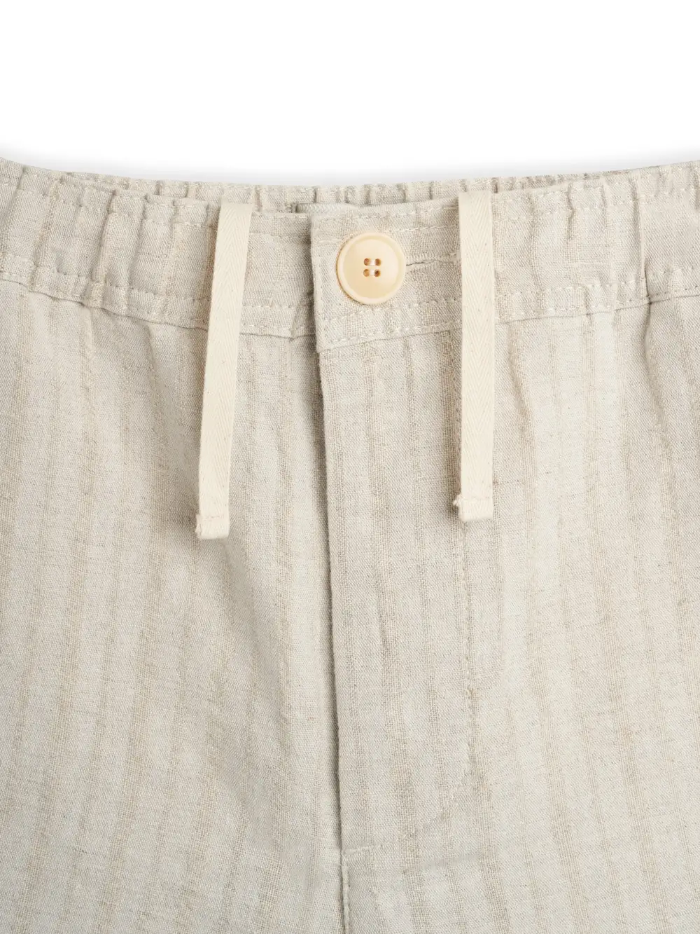 Sand Straight-Leg Cotton Shorts