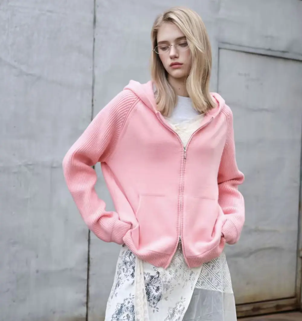 Multi-Color Anti-Pilling Loose And Simple Hooded Knitted Cardigan Sweater 2026, Fashionable, Trendy, Casual, Unisex, Versatile, And Preppy Style.