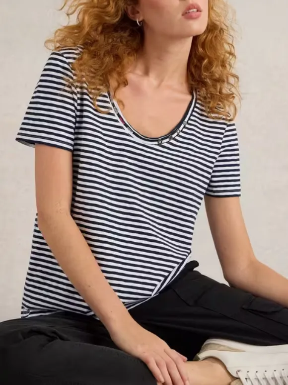 Casual Style Multicolor T-Shirt