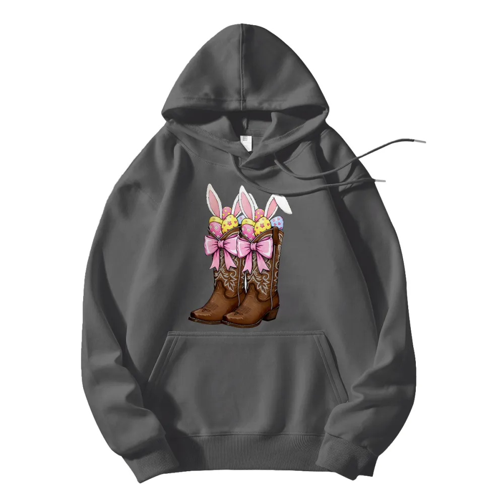 Cowboy Boots Easter Coquette Hoodie