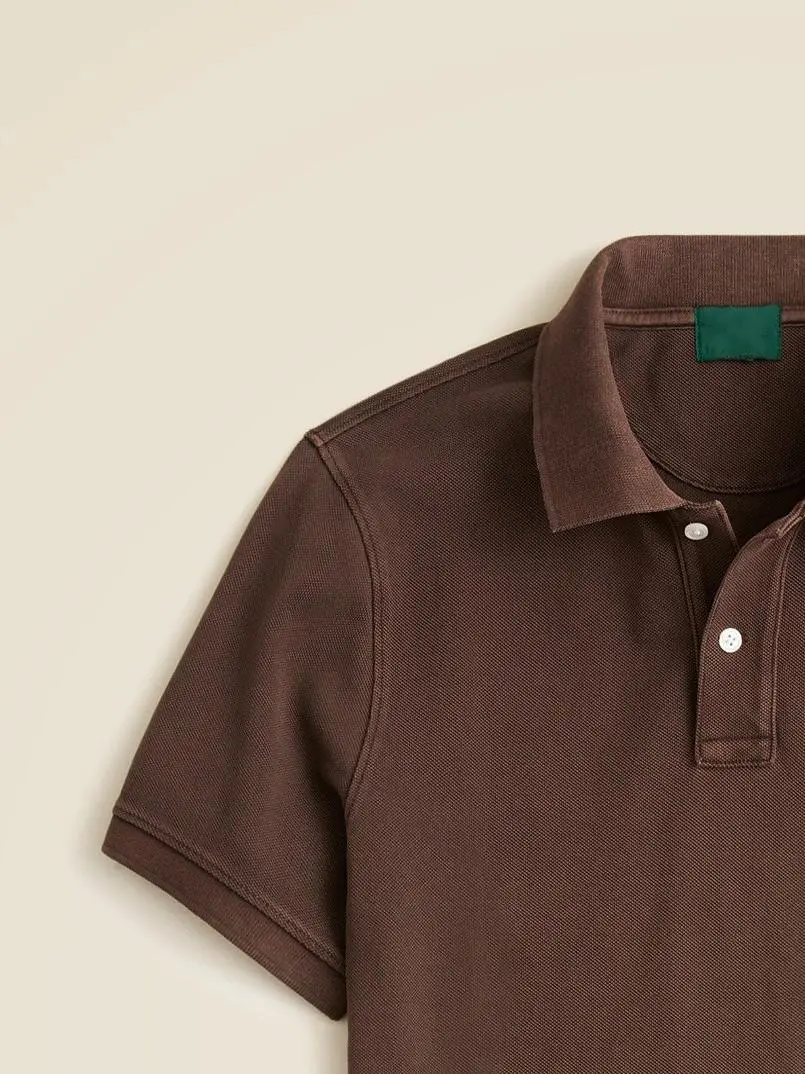 Brown Short Sleeve Classic Polo Shirt