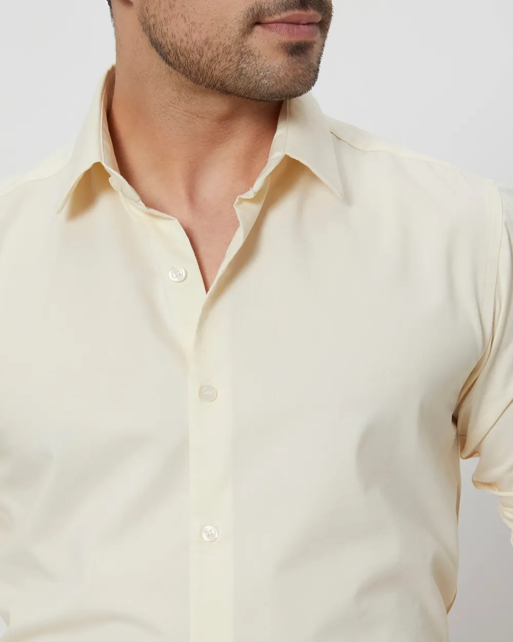 Leisure Soft And Comfortable Slim-Fit Dark beige Shirt