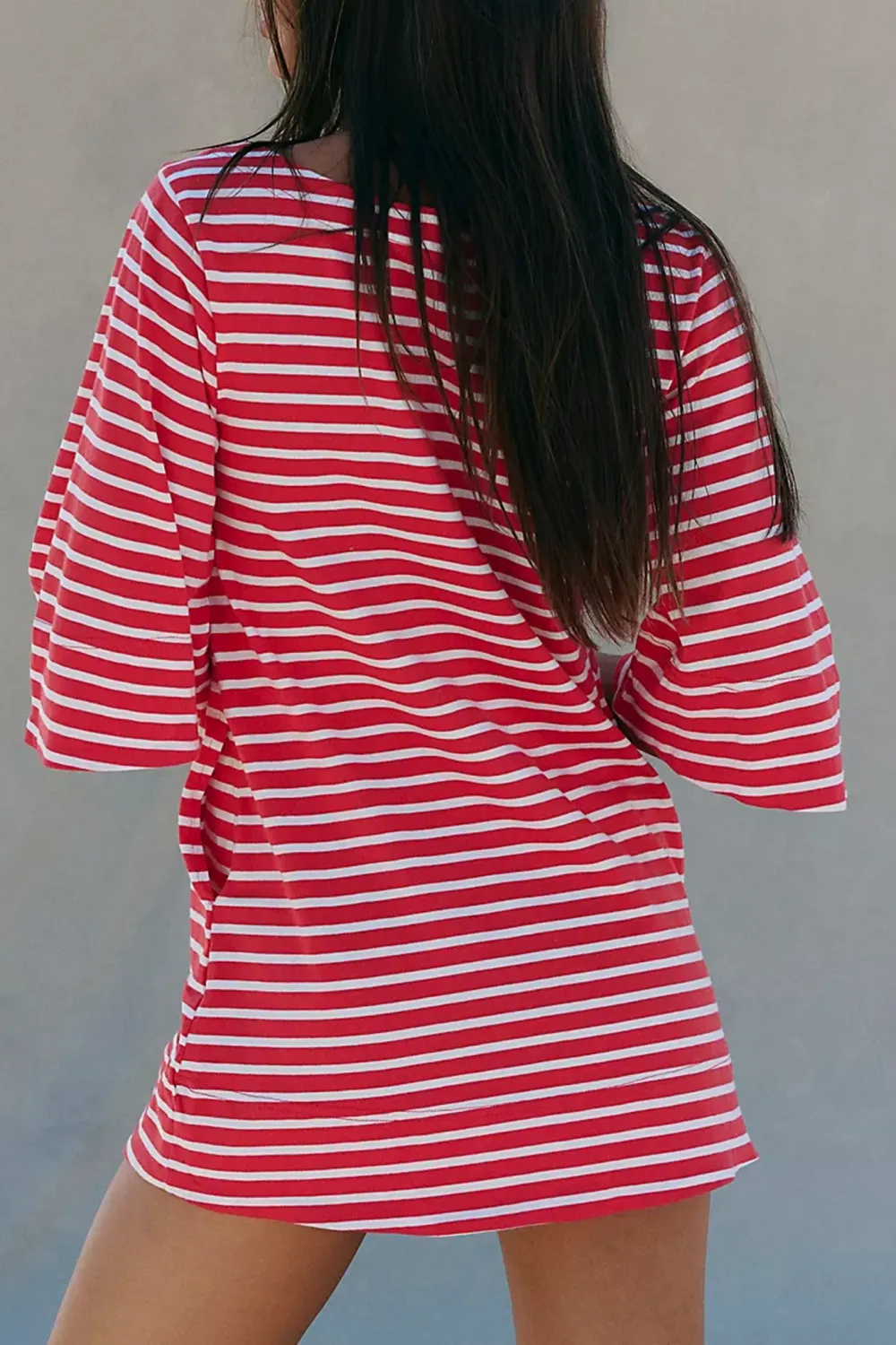 Striped Oversized T-Shirt Mini Dress