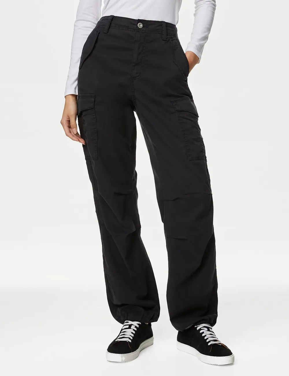 Straight Leg Trousers with Pocket