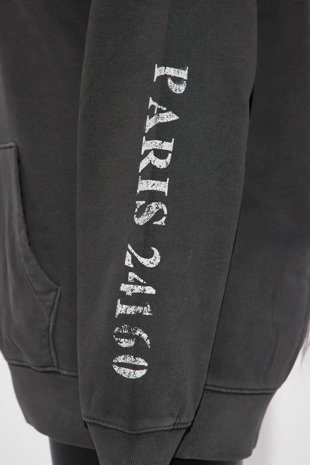 Rue De La Paix Paris Hoodie - Charcoal