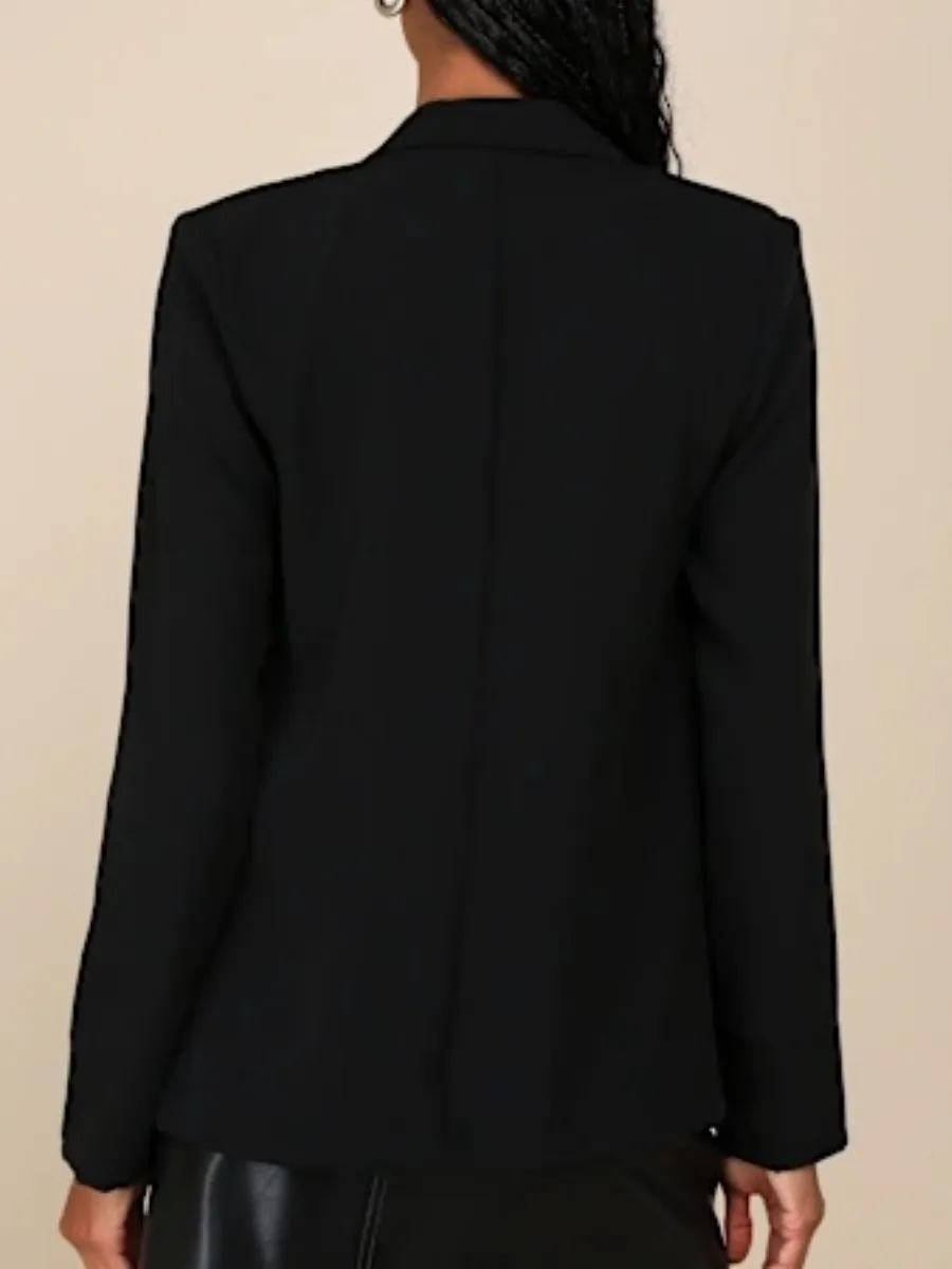 Open Front Casual Blazer