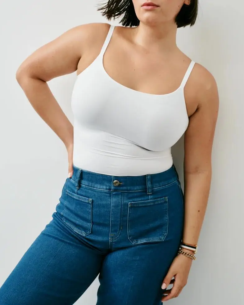 Washed Blue Cropped Wide Leg Jeans