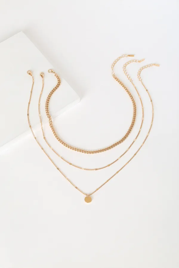 Artistic Design Stacked Three-Layer Necklace