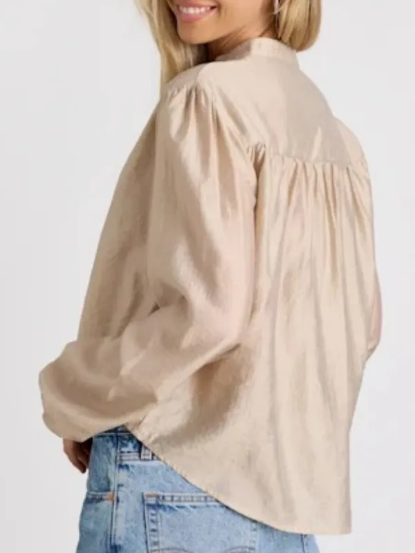 Casual Puff Sleeve Blouse