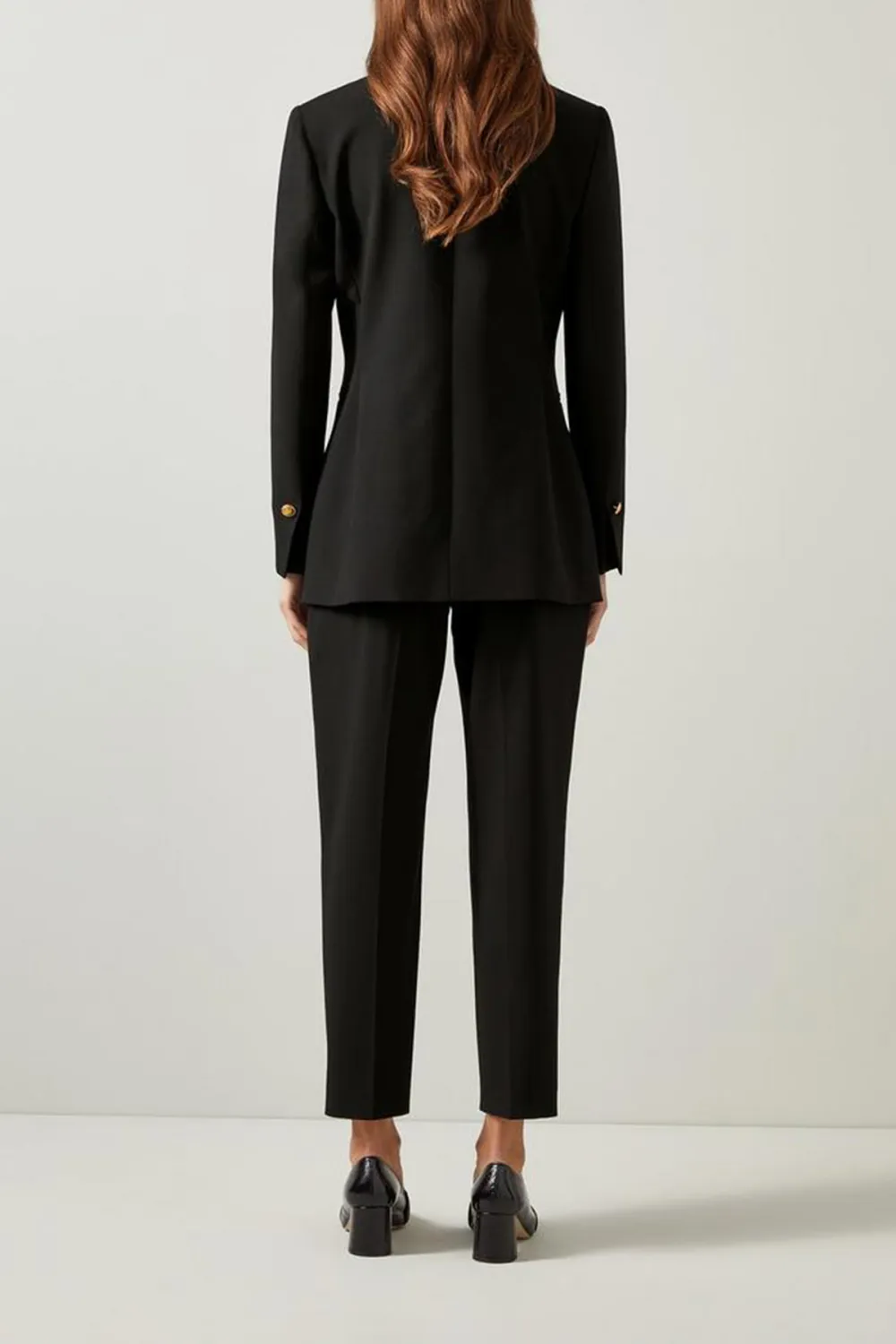 Black Double Breasted Tailored Blazer