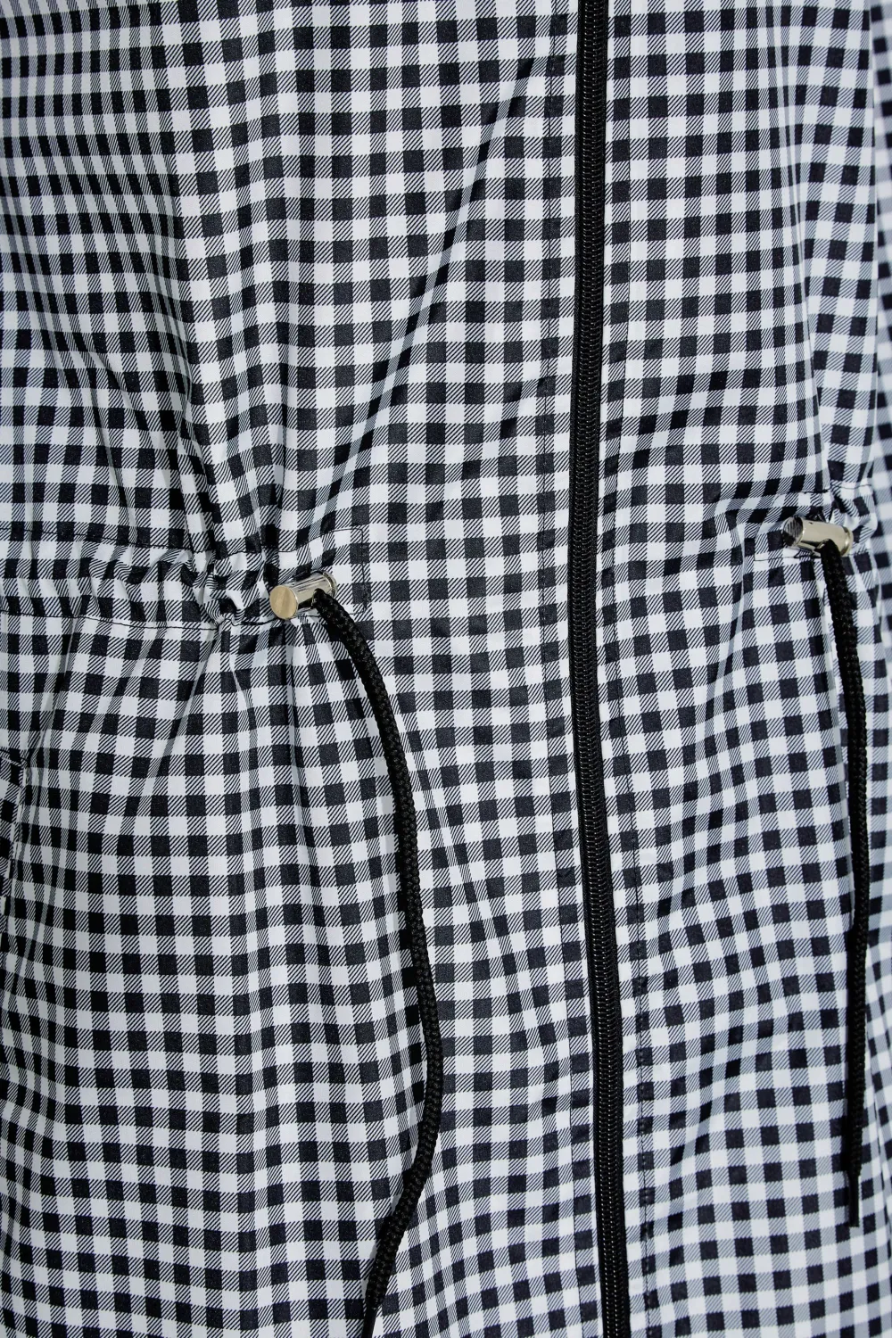 Casual Style Gingham Pocket Parka Coat