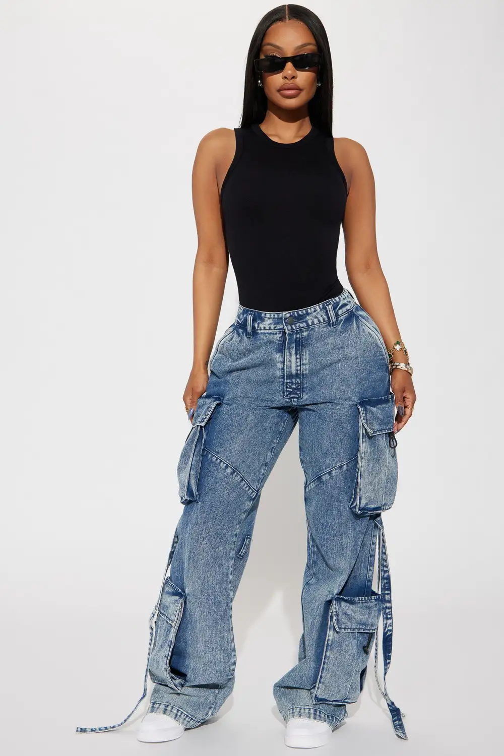 The New Classic Ribbed Racerback Top - Black