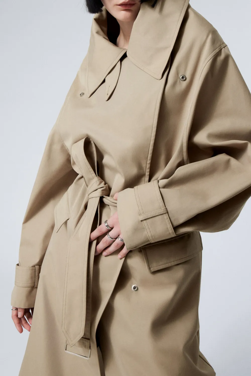 Oversized Button Up Coat