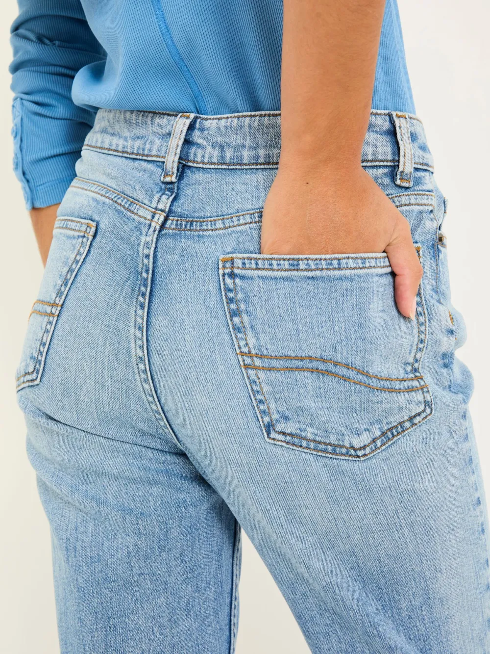 Chesham Light Blue Denim Girlfriend Jeans