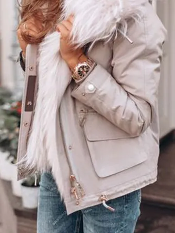 Loose Hoodie Teddy Jacket