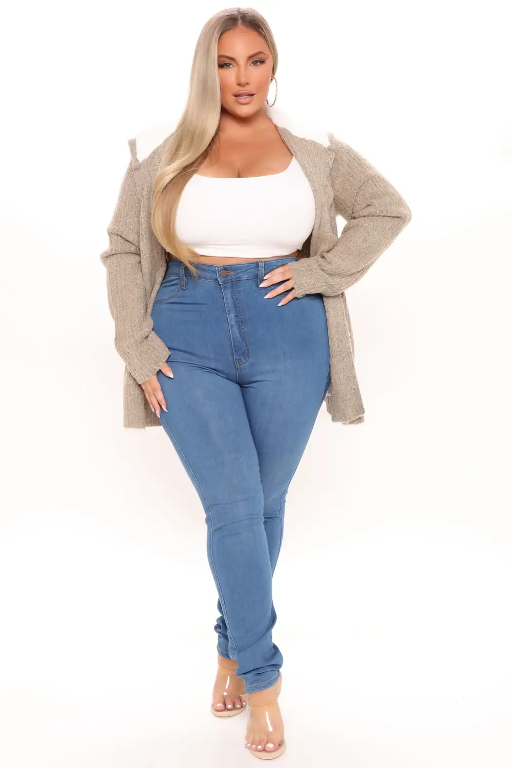 Far Gone Hooded Cardigan - Oatmeal