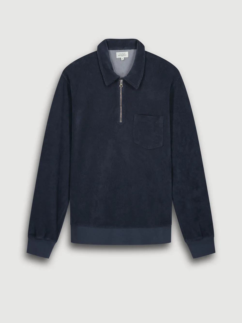 Men's Carbon  Polo Zipper Sweater