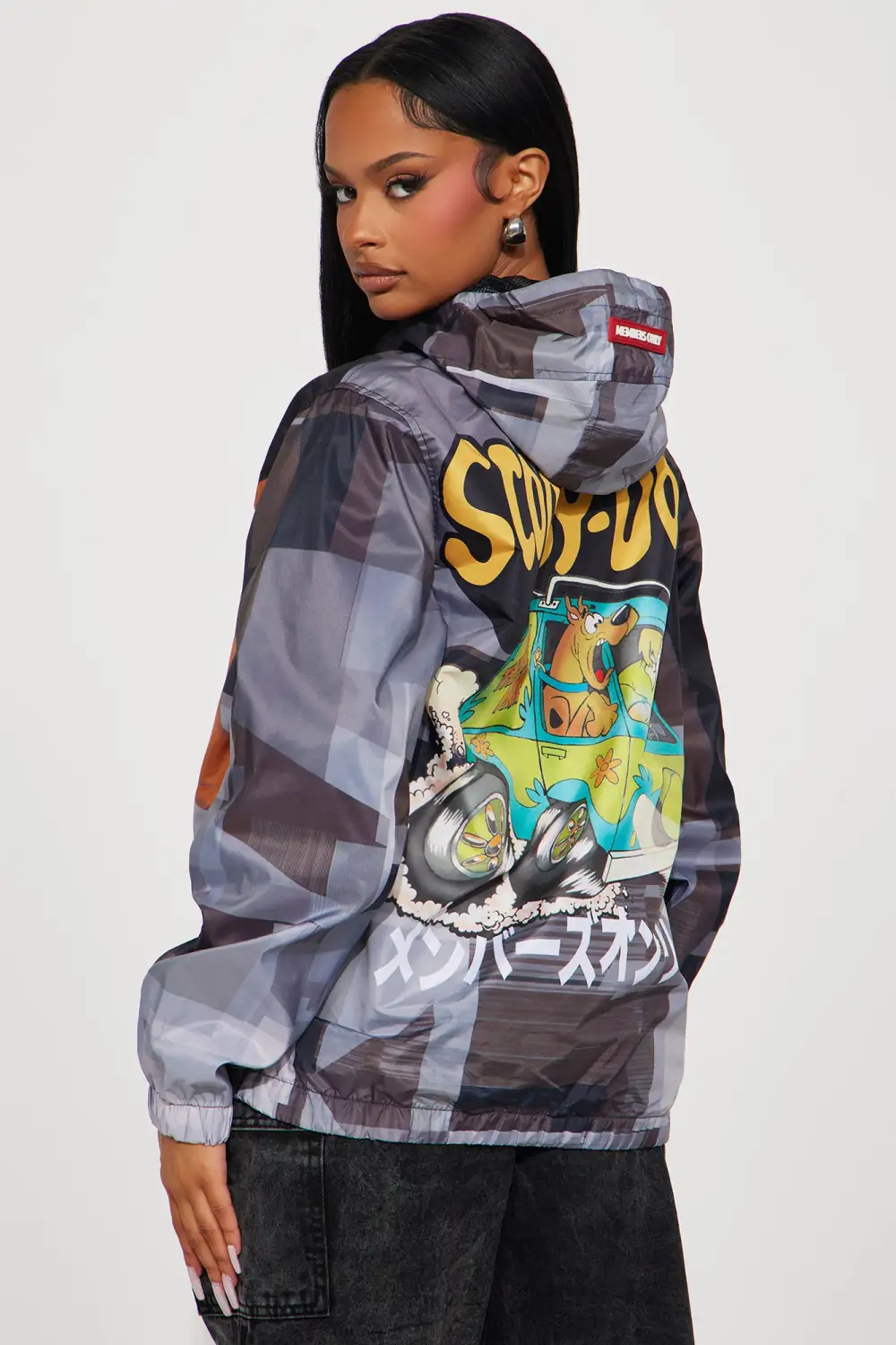 Scooby Doo Where Are You Windbreaker - Black