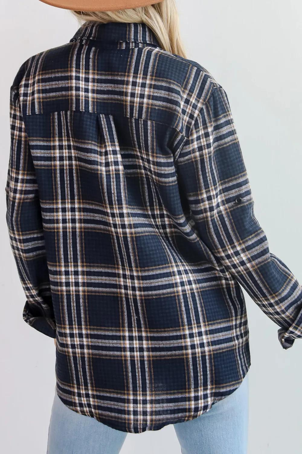 Seasonal Concept Blue Plaid Flannel