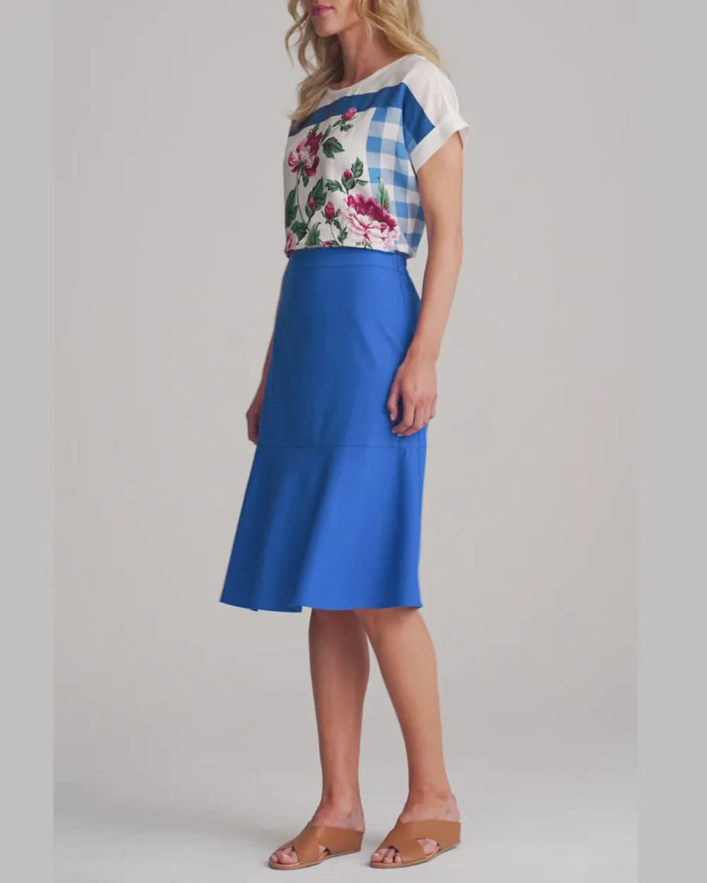 Linen Skirt - Polka Dot