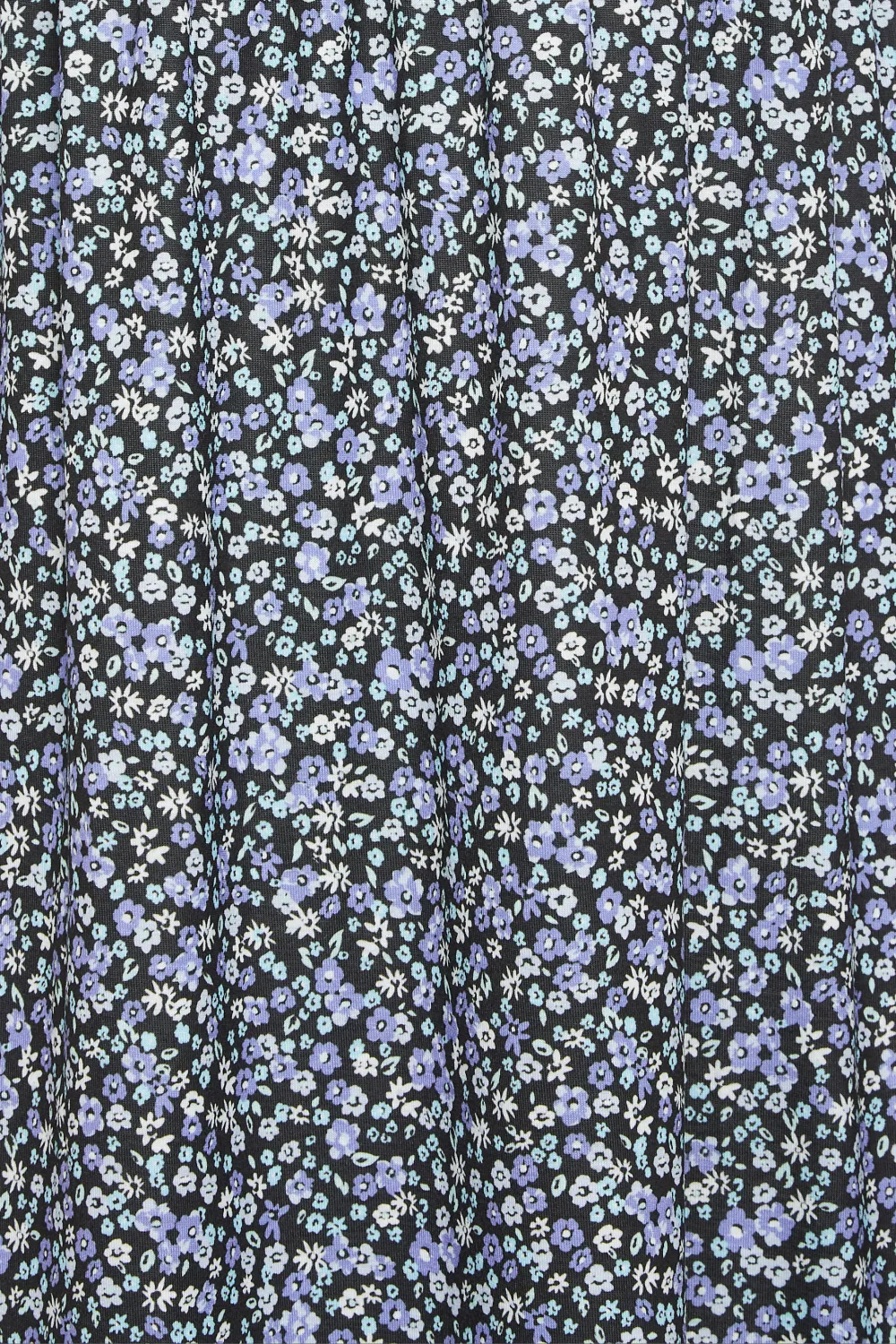 M&Co Petite Blue Ditsy Floral Print Midi Dress