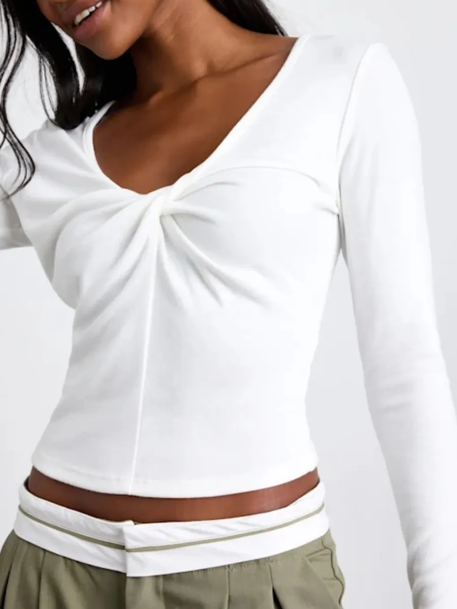 Twist Front Crop Top