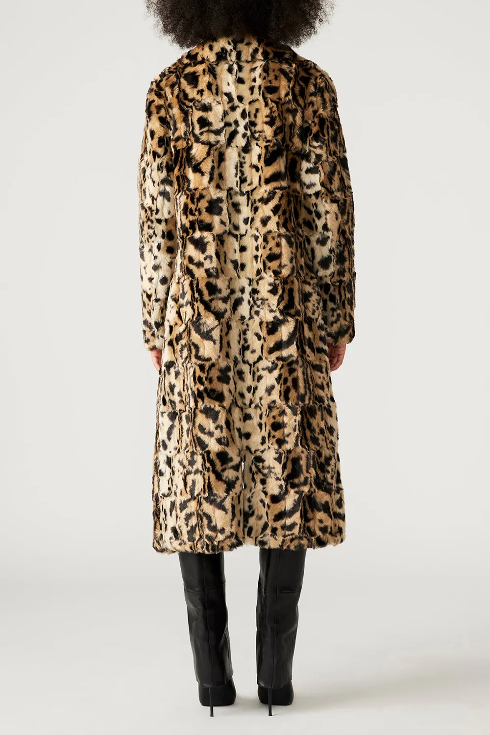 LONG SLEEVE COAT LEOPARD