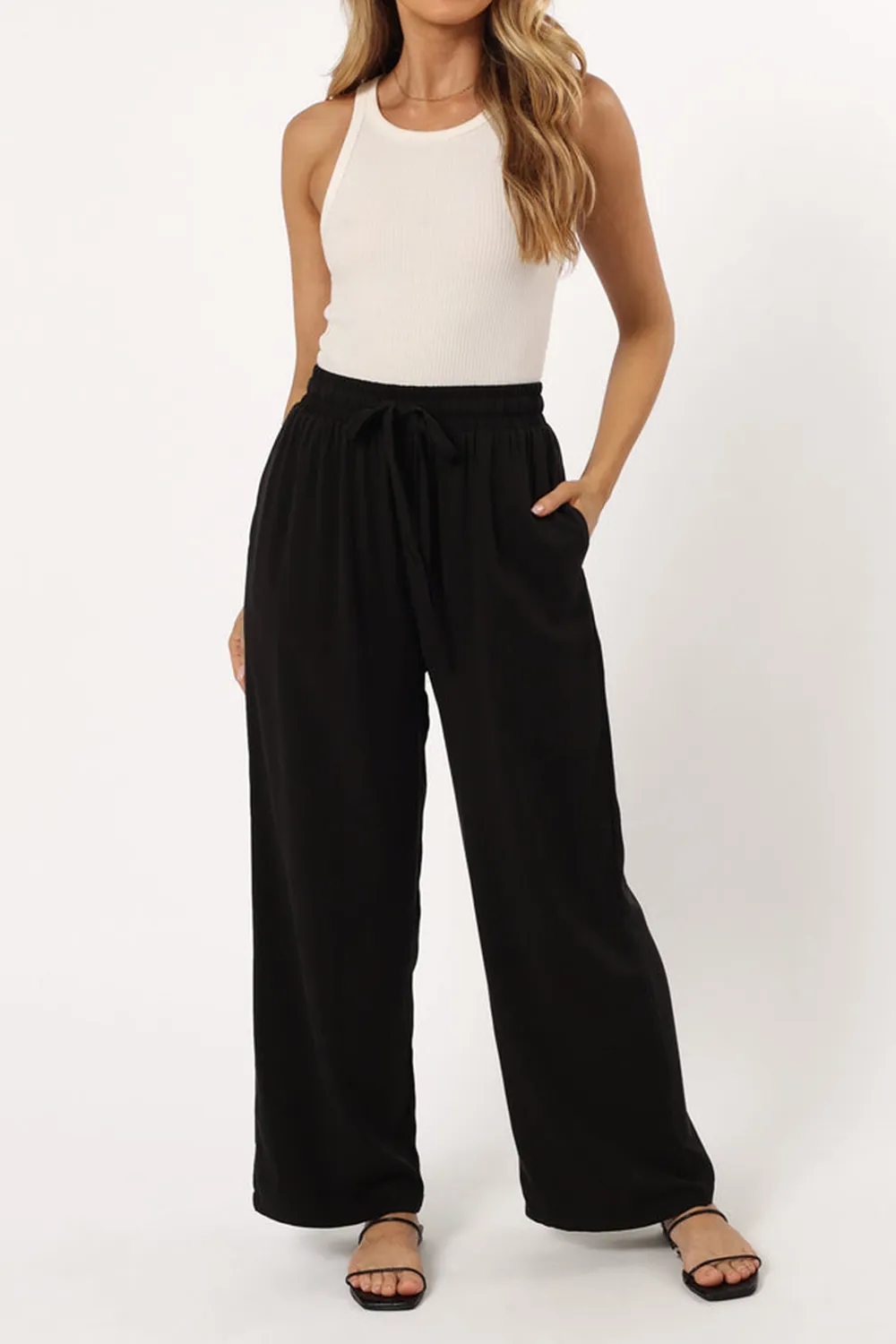 SOFT BELTED PANT