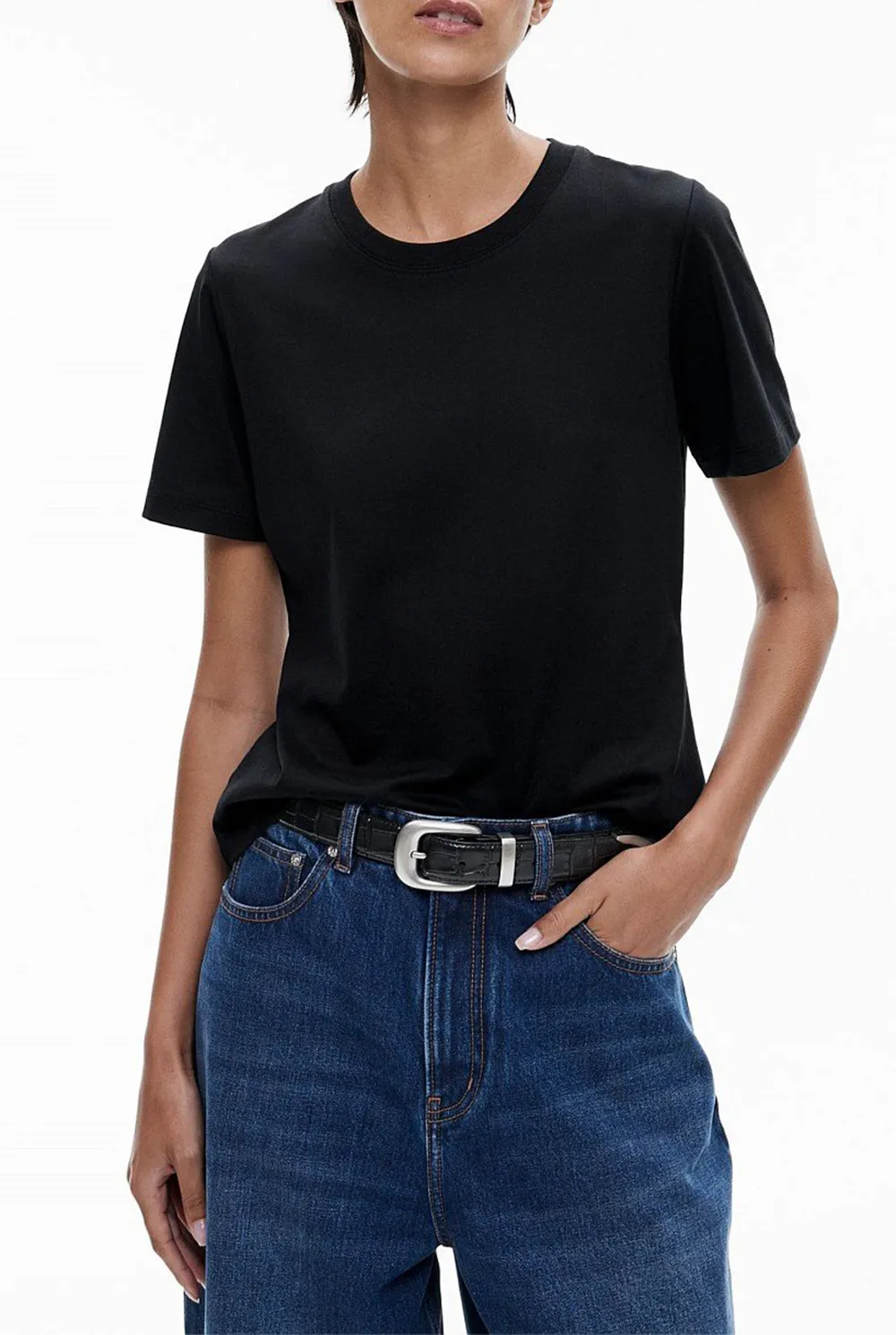 Solid Color Pure Cotton T-Shirt