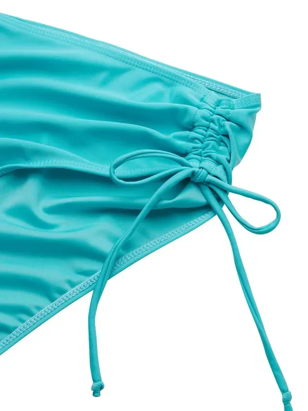 Vacation Ethnic Flouncing Scoop Neck Tankinis Two-Piece Set