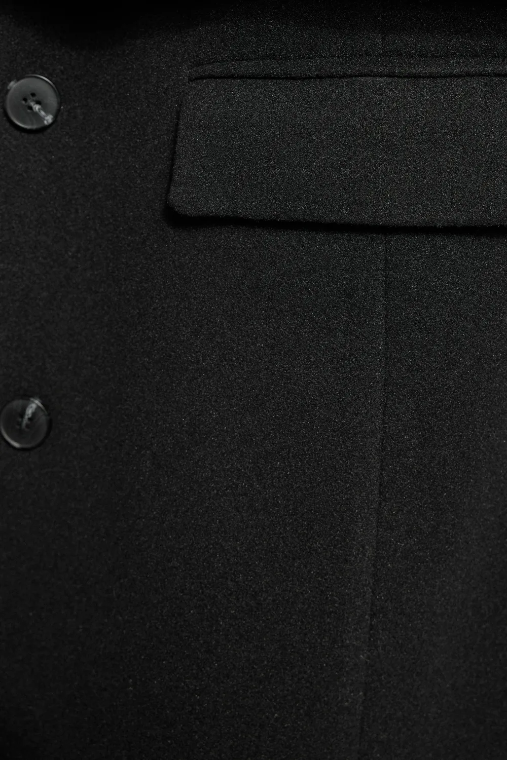 Black Formal Maxi Daily Coat