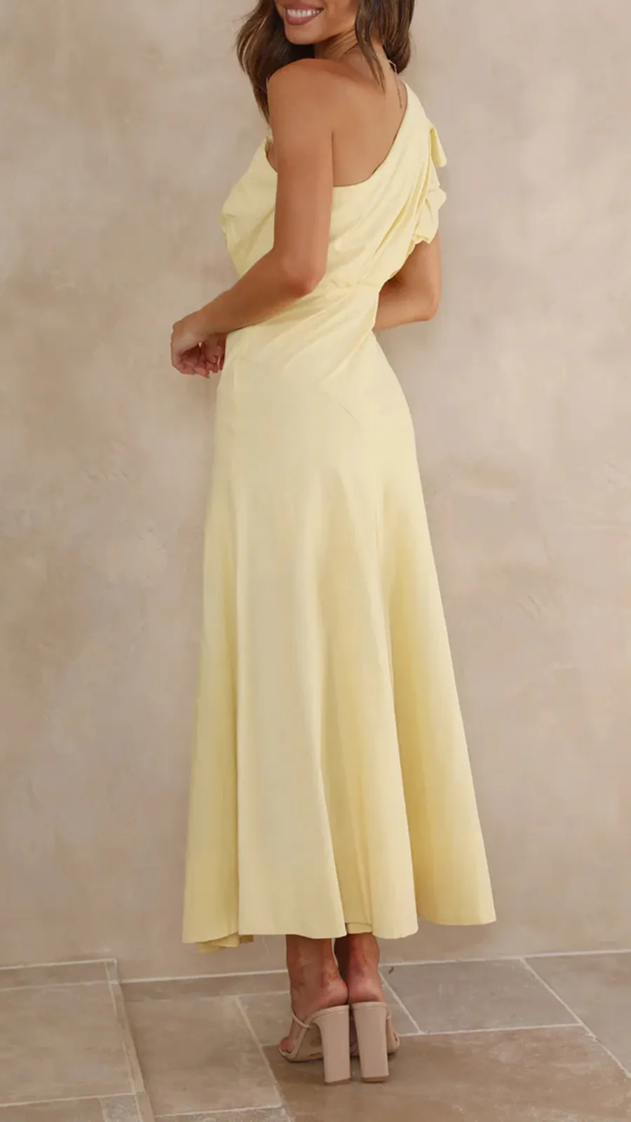 Ruffle Sleeve Midi Dress