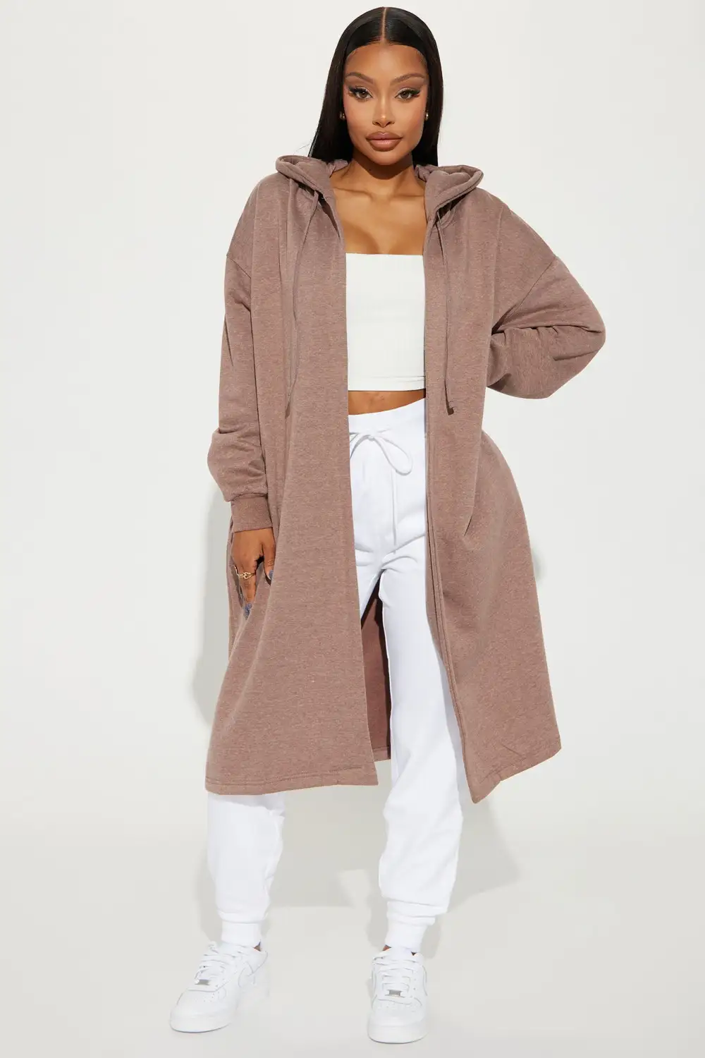 Sky Walker Long Jacket - Mocha