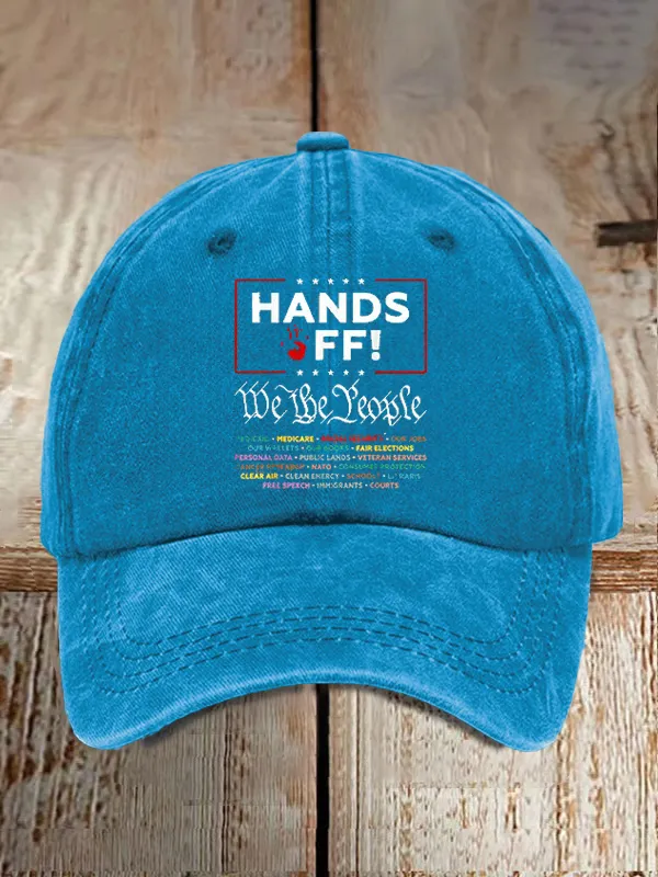 Unisex Hands Off Protest Baseball Cap
