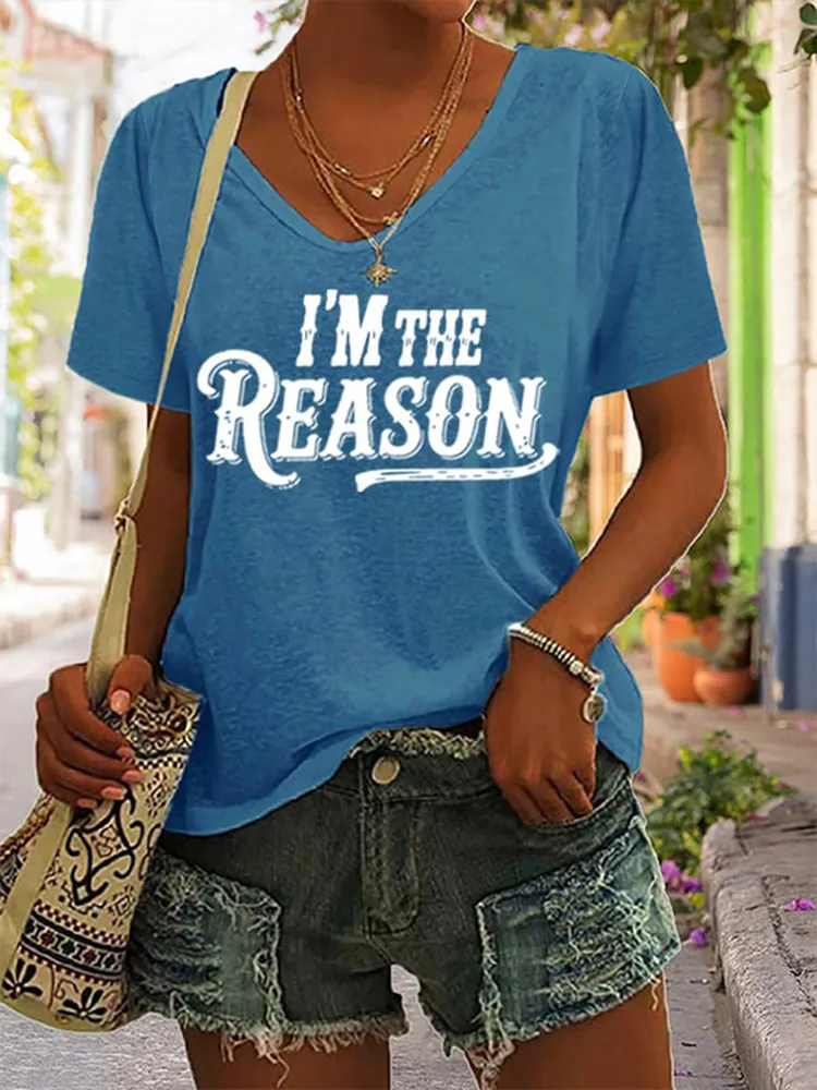 Women'S I'M The Problem V-Neck T-Shirt