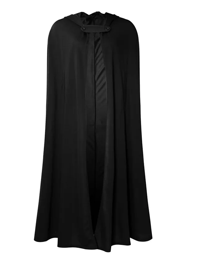 Women's Winter Coat Cloak / Halloween Xmas Capes Long Layered Coat Warm Windproof Overcoat Fall Single Breasted Hooded Coat Green Black Blue Gray Christmas Crewneck S M L XL / Winter