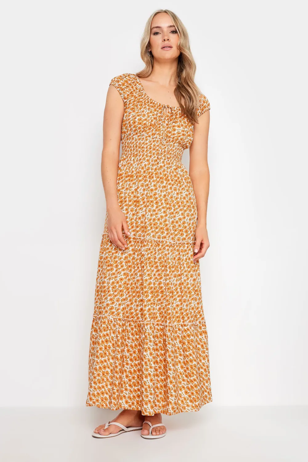 LTS Tall Yellow Sunflower Print Maxi Dress