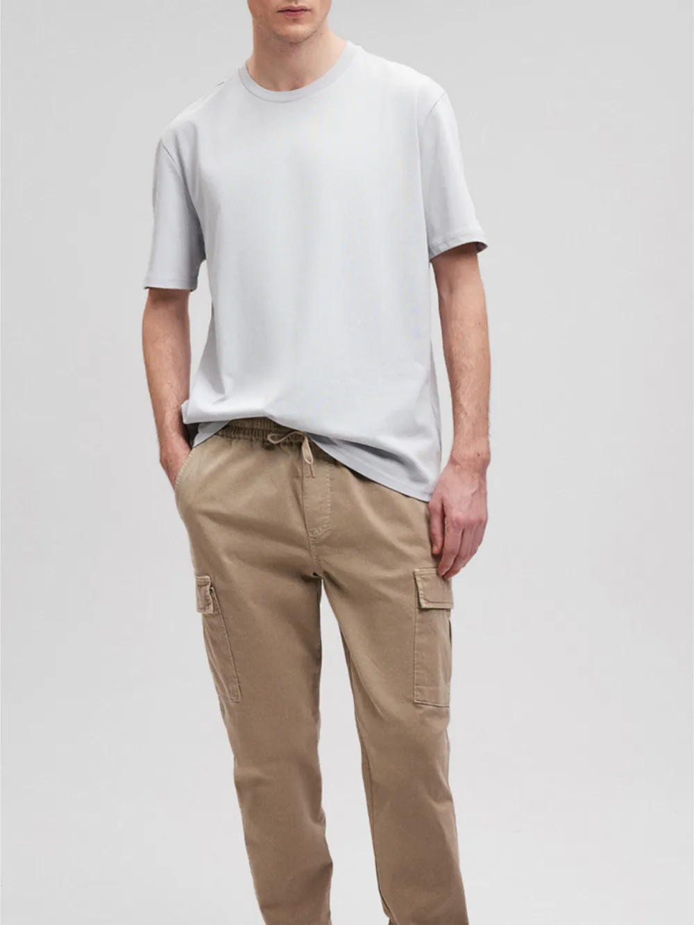 Gray Camouflage Print Short - Sleeve Tee