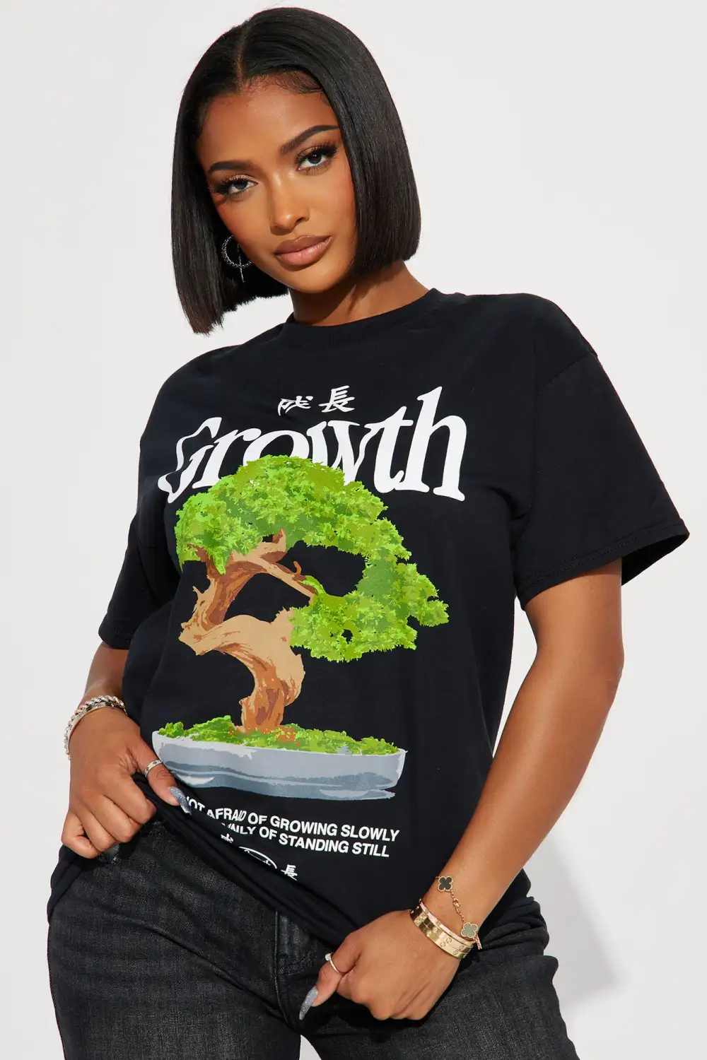 Self Growth Graphic Tee - Black