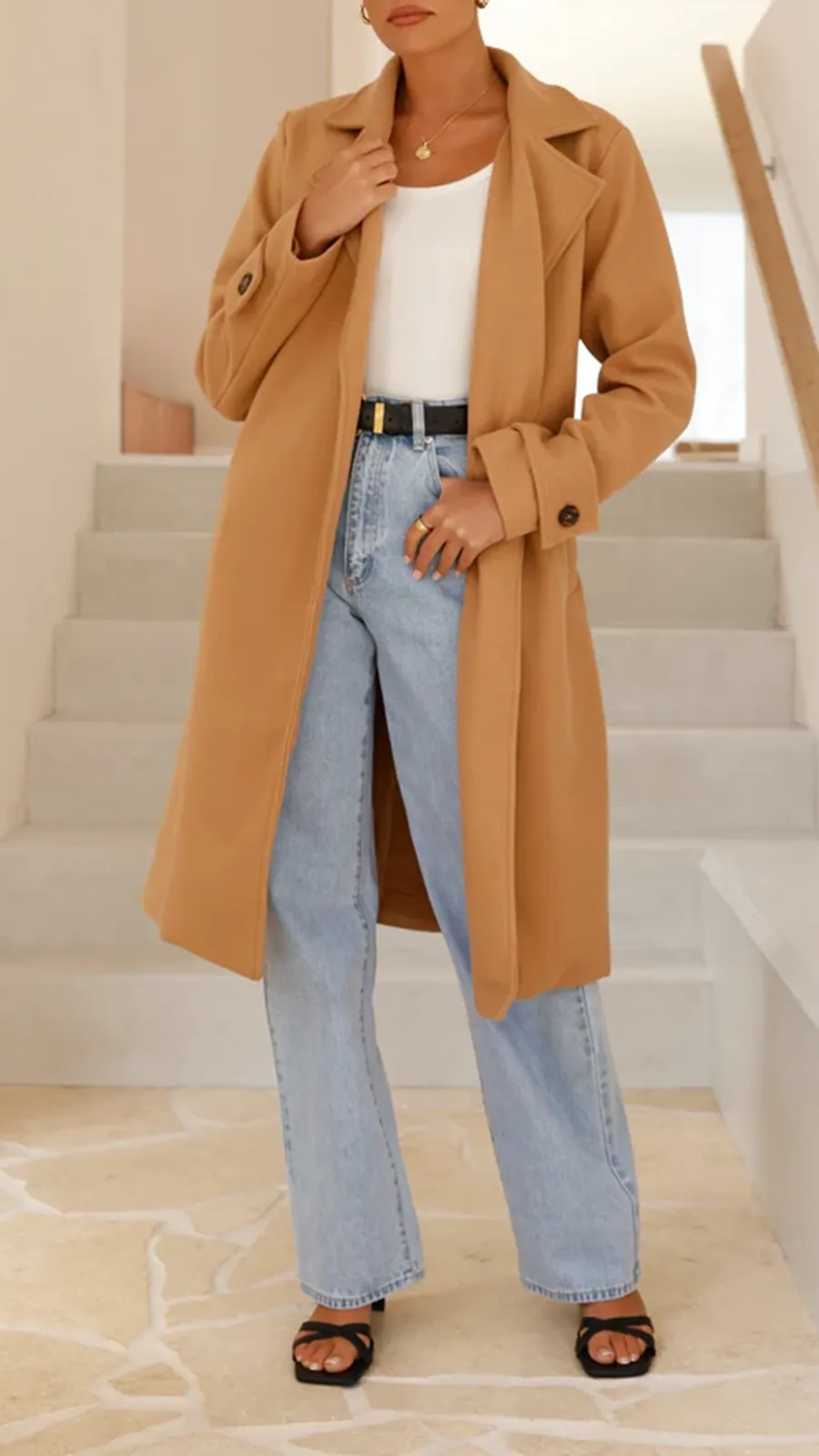 Padded Casual Long Jacket