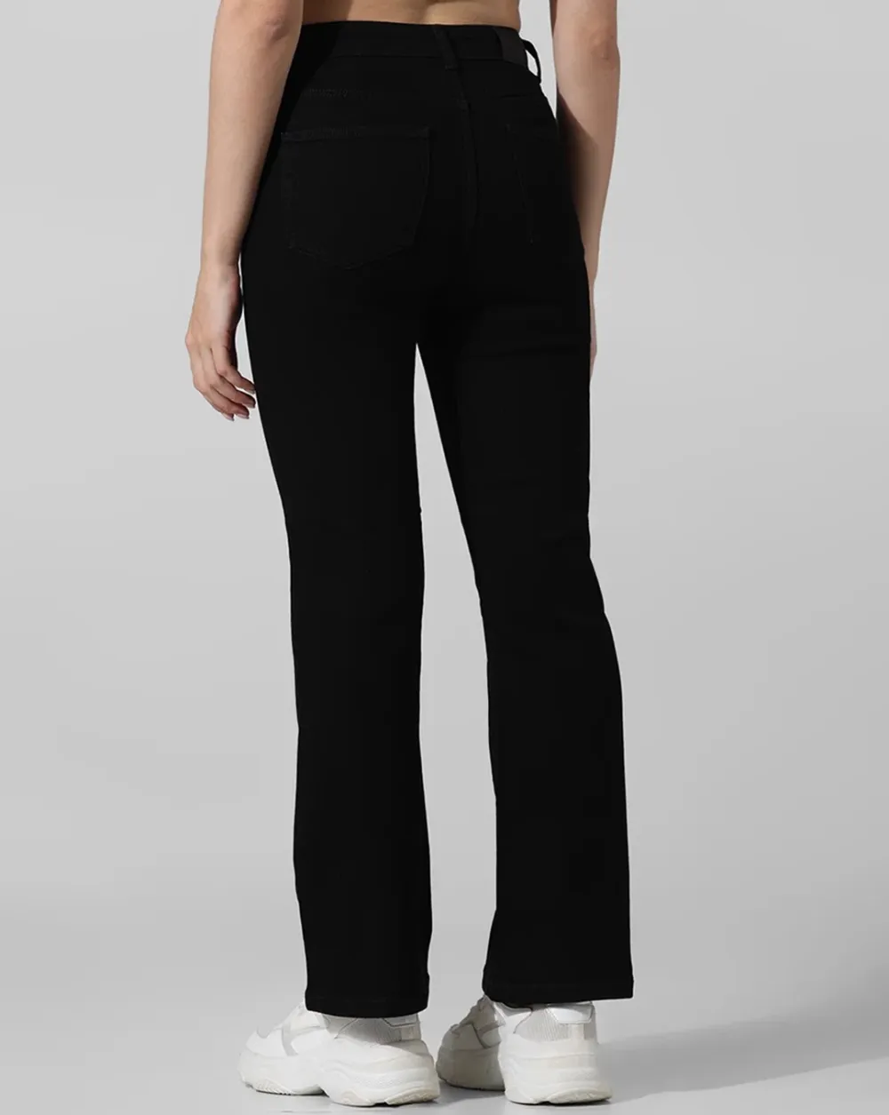 Black High-Waisted Stretch Jeans