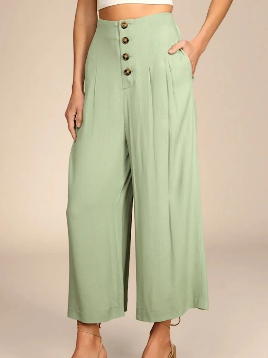 Flowy Button-Fly Pants