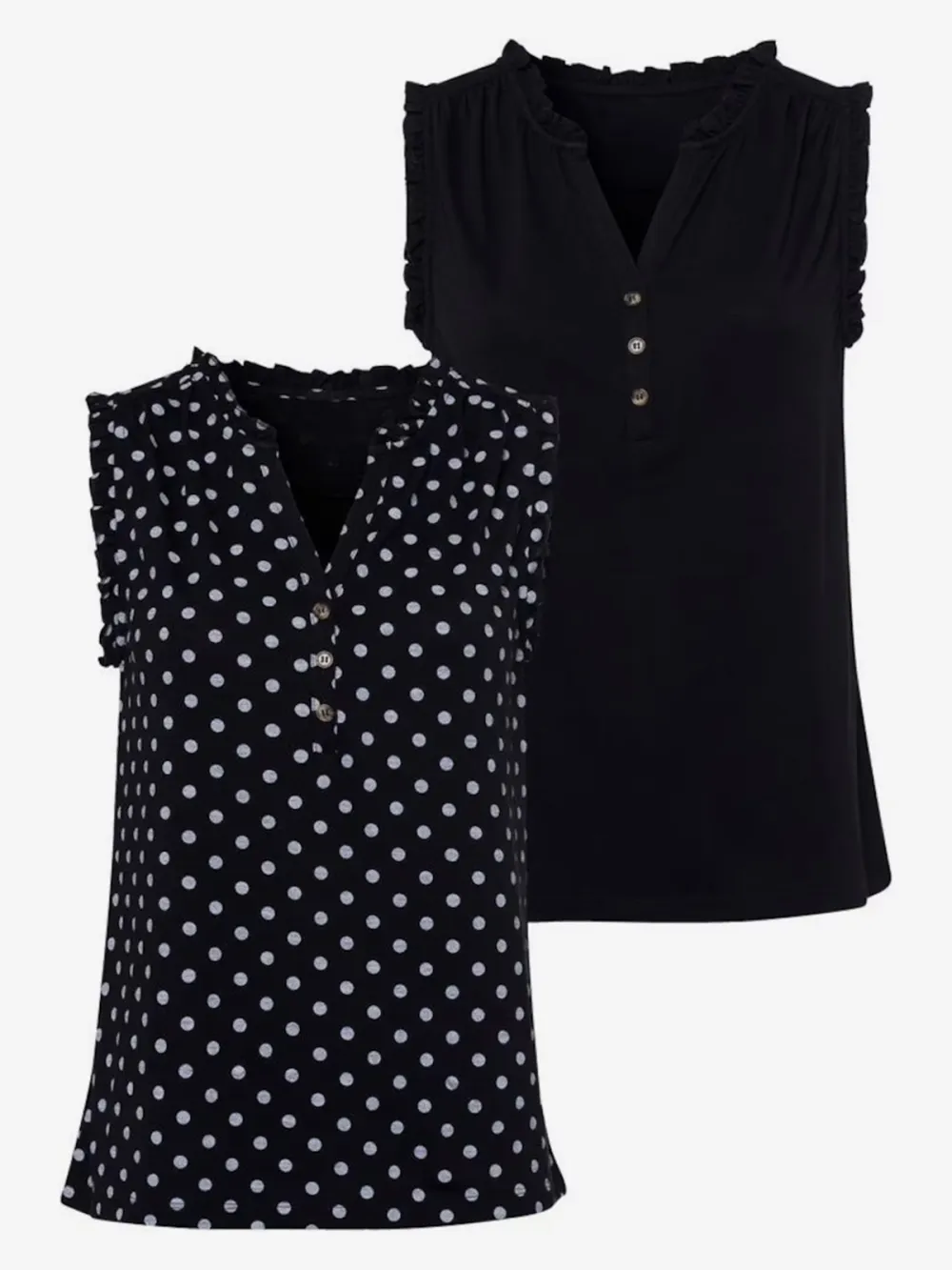PolkaDot V-neck Casual Style Blouses