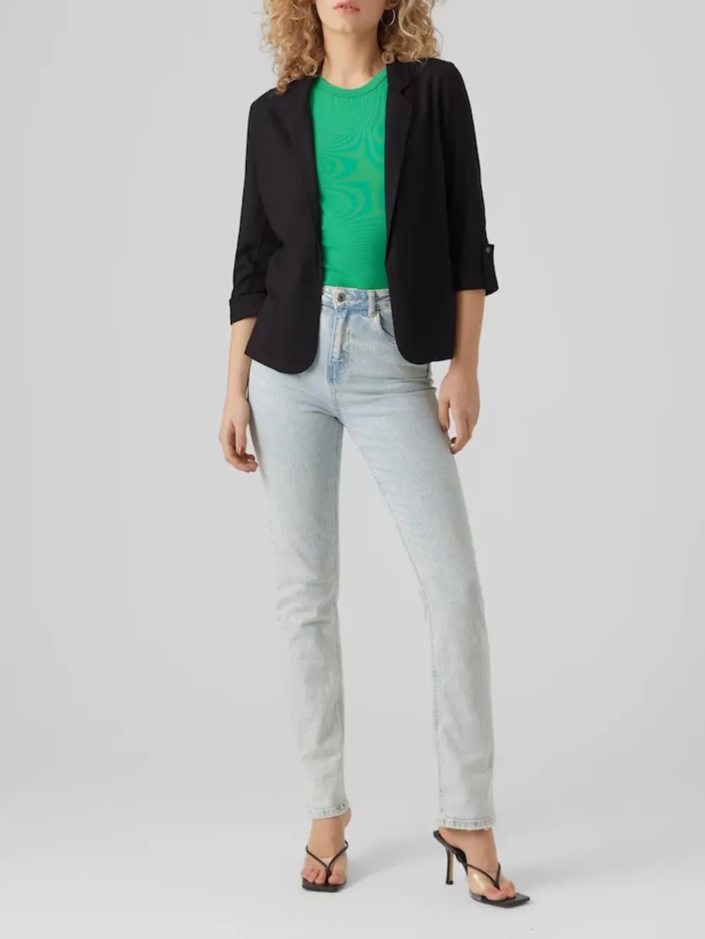 Plain Colored Soft Feel Blazer