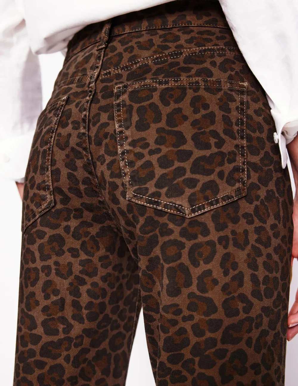 Girlfriend Jeans -Leopard