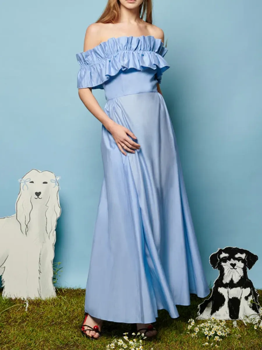 Unique Ruffle Maxi Dress