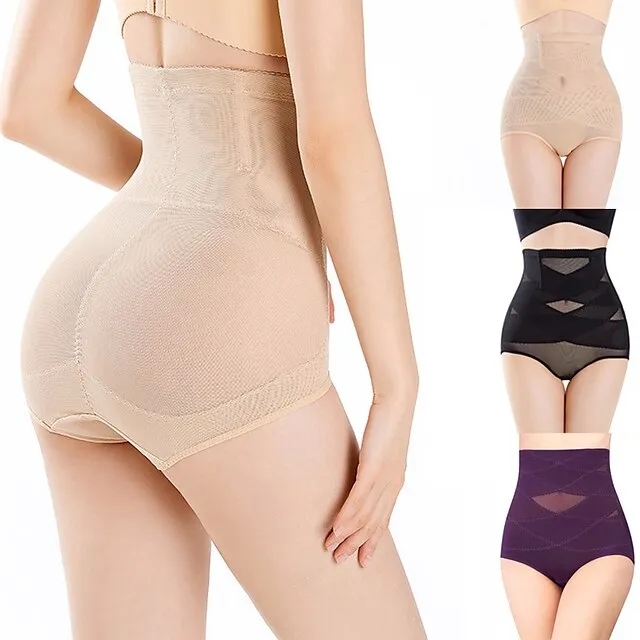 Body Shaper Sports Elastane Polyamide Yoga Fitness Gym Workout Stretchy Durable Tummy Control Butt Lift Breathable For Women / Adults'