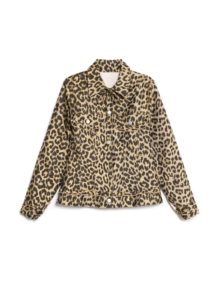 Regular Leopard Jacquard Jacket